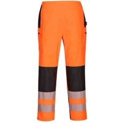 Pantalon De Pluie PW3 Hi-Vis Pour Femme Couleur : Orange/Noir Taille XL - PORTWEST