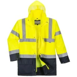 Parka 5 En 1 Essentiel Bicolore Couleur : Jaune/Noir Taille M - PORTWEST