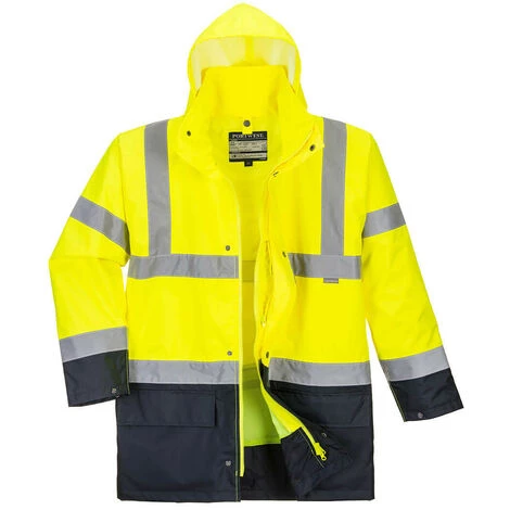Parka 5 En 1 Essentiel Bicolore Couleur : Jaune/Noir Taille XL - PORTWEST 1 Parka 5 En 1 Essentiel Bicolore Couleur : Jaune/Noir Taille XL - PORTWEST