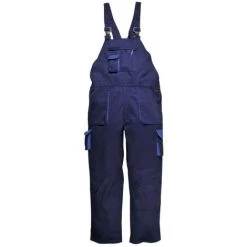 Cotte à Bretelles Portwest Texo Contrasté Matelassée Couleur : Marine Taille XXXL - PORTWEST