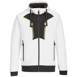 Sweat à Capuche Zippé DX4 Couleur : Blanc Taille XXXL - PORTWEST