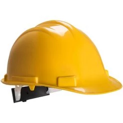 Casque De Sécurité Expertbase à Crémaillère Couleur : Jaune Taille - PORTWEST