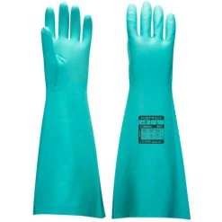 Gant Nitrile Extra-Long Couleur : Vert Taille M - PORTWEST