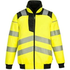 Blouson PW3 Haute Visibilité 3-en-1 Couleur : Jaune/Noir Taille L - PORTWEST