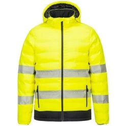 Doudoune Chauffante Haute Visibilité Par Ultrasons Couleur : Jaune/Noir Taille S - PORTWEST