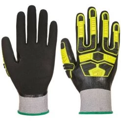 Portwest - Gants Anti-impacts Anti-coupure Et Waterproof Gris Noir Taille:L - Gris / Noir