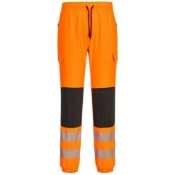 Portwest - Pantalon De Travail Confortable Haute Visibilité Flexi Classe 2 KX3 Taille:S - Orange