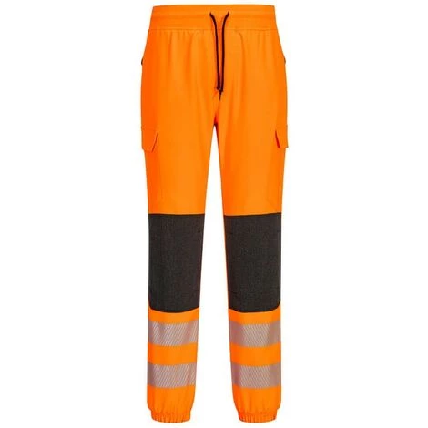 Portwest - Pantalon De Travail Confortable Haute Visibilité Flexi Classe 2 KX3 Taille:S - Orange 1 Portwest - Pantalon De Travail Confortable Haute Visibilité Flexi Classe 2 KX3 Taille:S - Orange