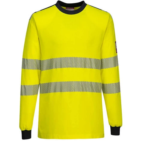 T-Shirt Hi-Vis Flamme Résistant WX3 Couleur : Jaune/Marine Taille S - PORTWEST 1 T-Shirt Hi-Vis Flamme Résistant WX3 Couleur : Jaune/Marine Taille S - PORTWEST