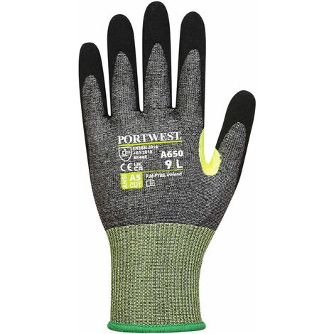 Gant Anti-coupures Niveau E Excellente Adhérence Rétro Réfléchissant Portwest Gris / Noir 10 - Gris / Noir 2 Gant Anti-coupures Niveau E Excellente Adhérence Rétro Réfléchissant Portwest Gris / Noir 10 - Gris / Noir – Image 2