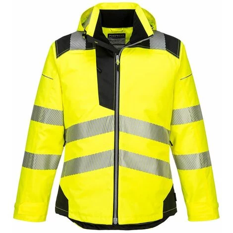 Parka HV PW3 Jaune Noir - Portwest - Taille M 1 Parka HV PW3 Jaune Noir - Portwest - Taille M