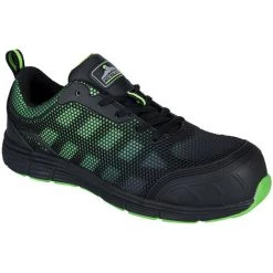 Chaussure Basse Portwest Compositelite Ogwen S1P Couleur : Noir/Vert Taille 47 - PORTWEST
