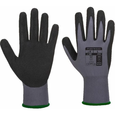 Gants De Protection Hydrophobe Portwest Dermiflex Aqua Gris / Noir 11 - Gris / Noir 1 Gants De Protection Hydrophobe Portwest Dermiflex Aqua Gris / Noir 11 - Gris / Noir