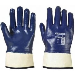 Gant De Manutention Tout Enduit Portwest Nitrile Marine 9 - Marine